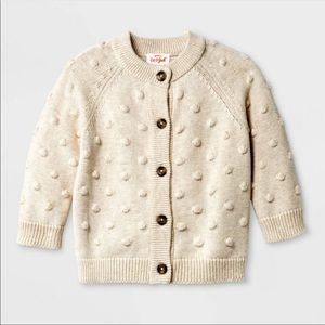 Baby Girls Bobble Cardigan